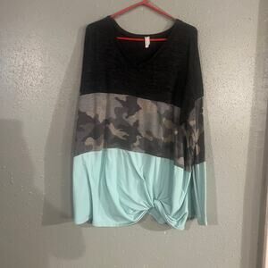 Now and forever womens plus size 3x long sleeve blouse western comfy cozy shirt